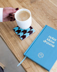 Mika Ceramic Coaster in use on a desk