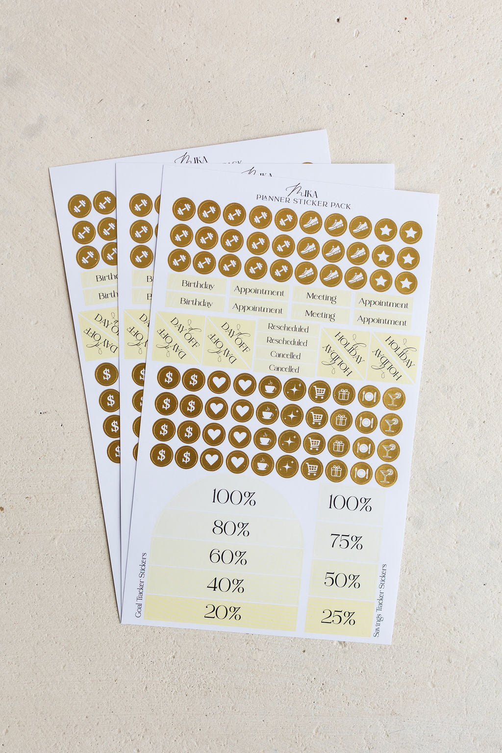 Personal Planner Ultimate Sticker Pack in Sunshine