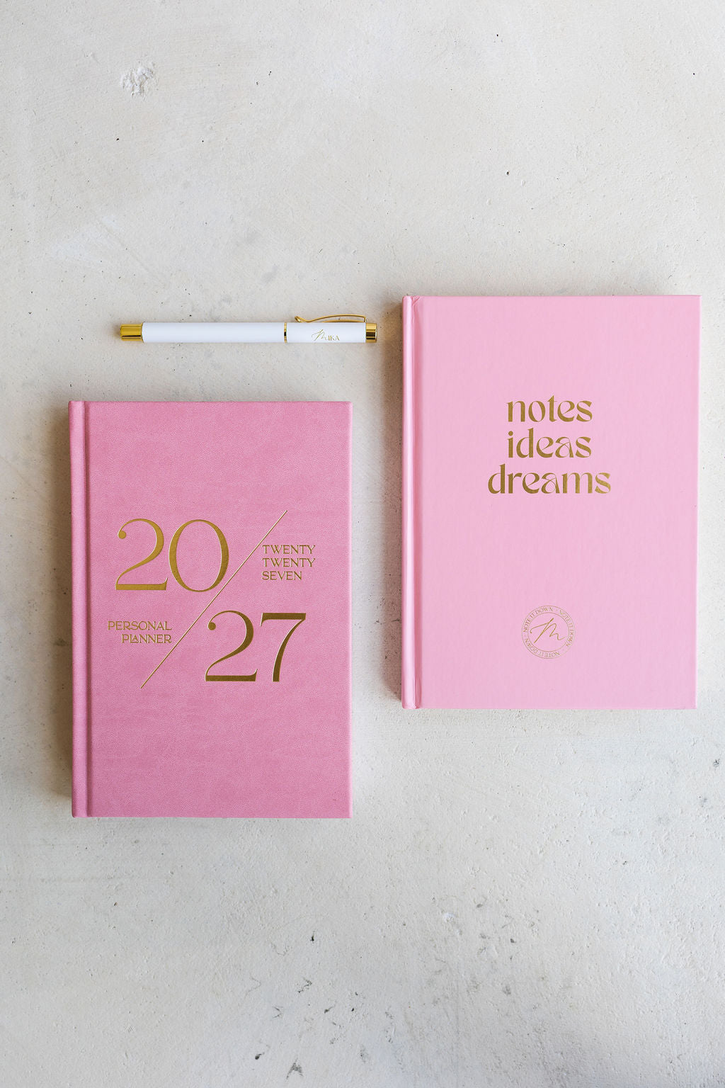 2027 Plan & Dream Set in Blossom: planner, notebook and Luxe Pen
