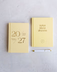 2027 Plan & Dream Set in Sunshine: planner, notebook and Luxe Pen