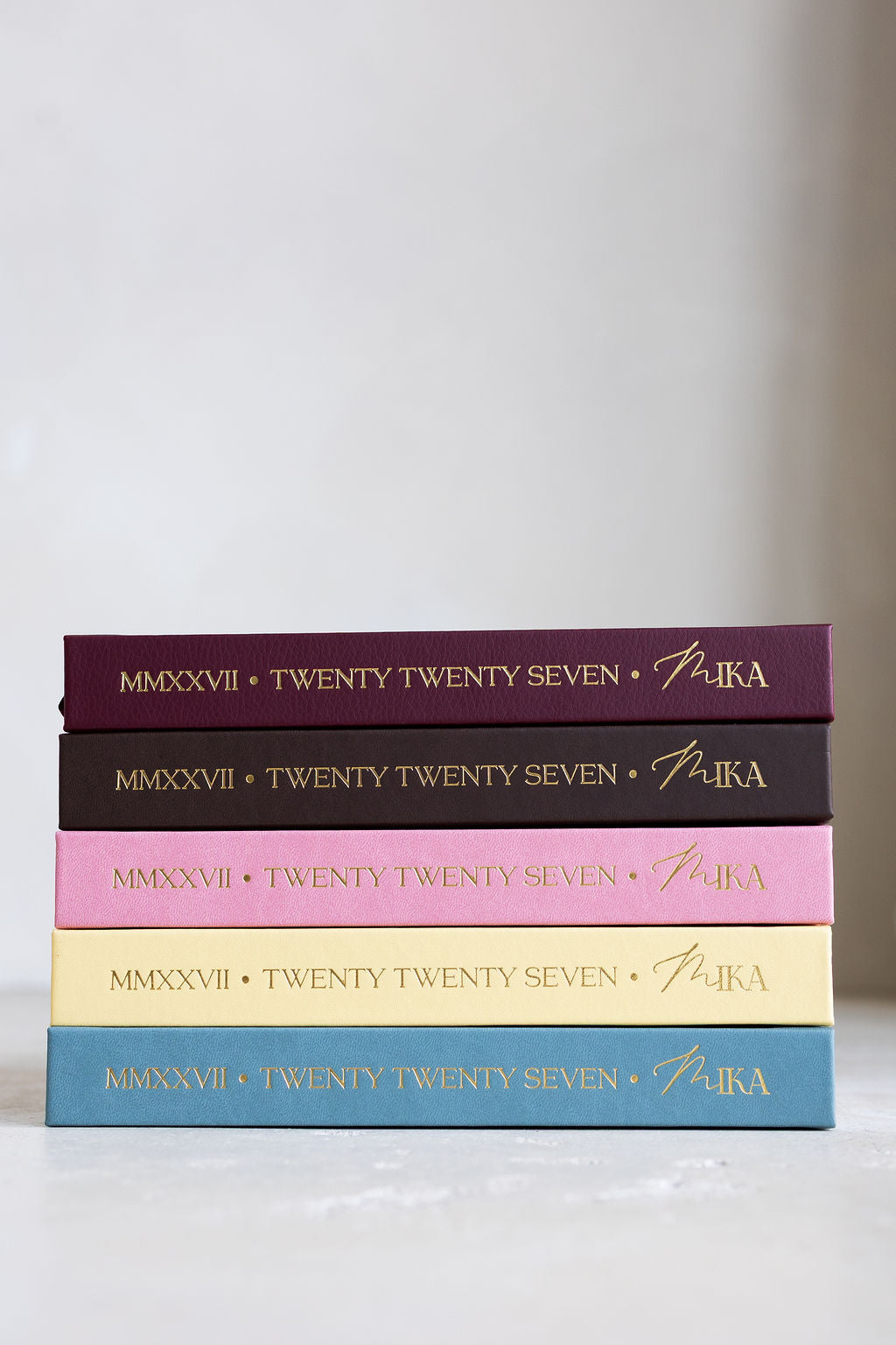 2027 Mika Personal Planners in all five colours