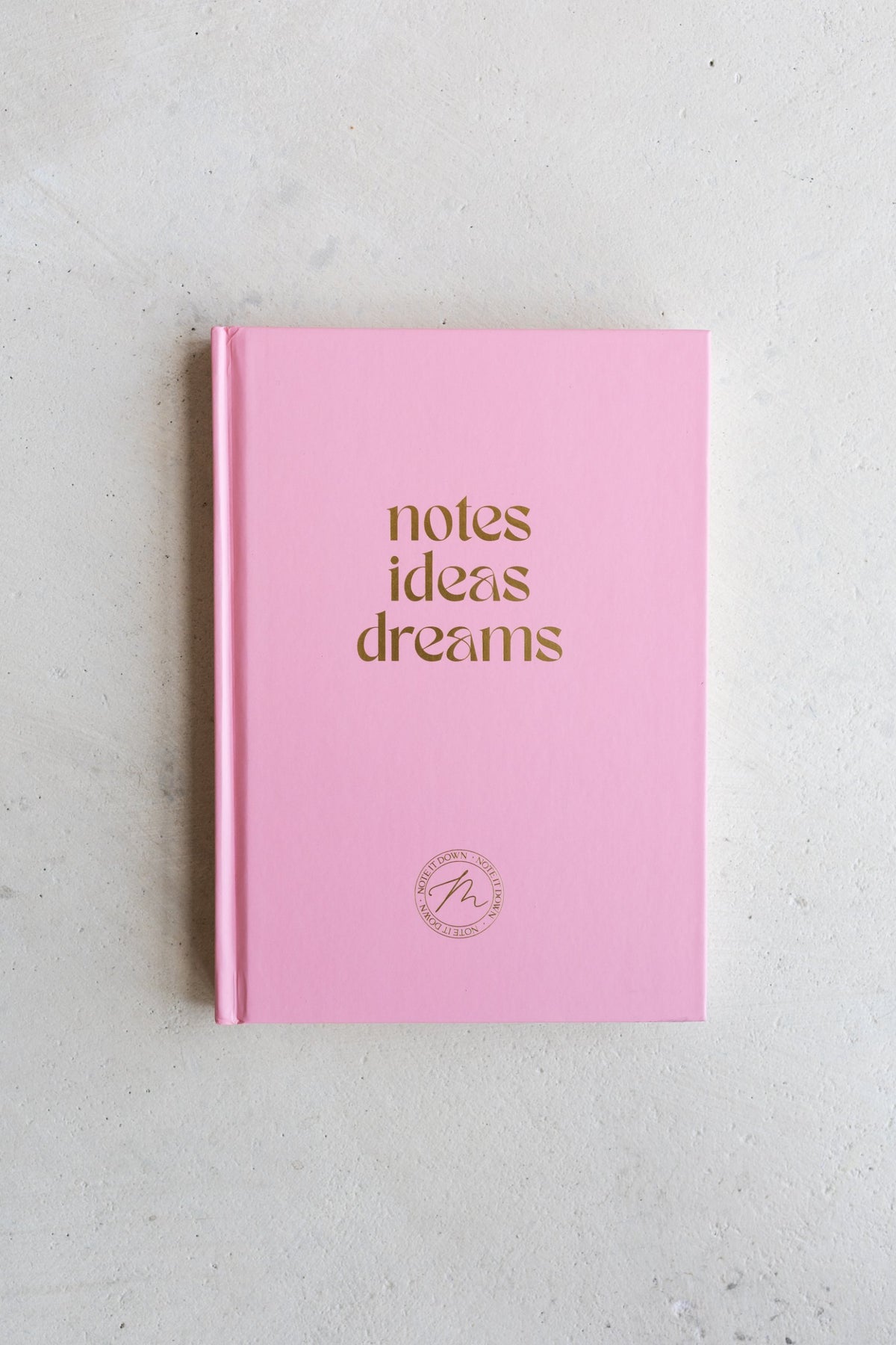 Notes Ideas Dreams A5 Notebook in Blossom